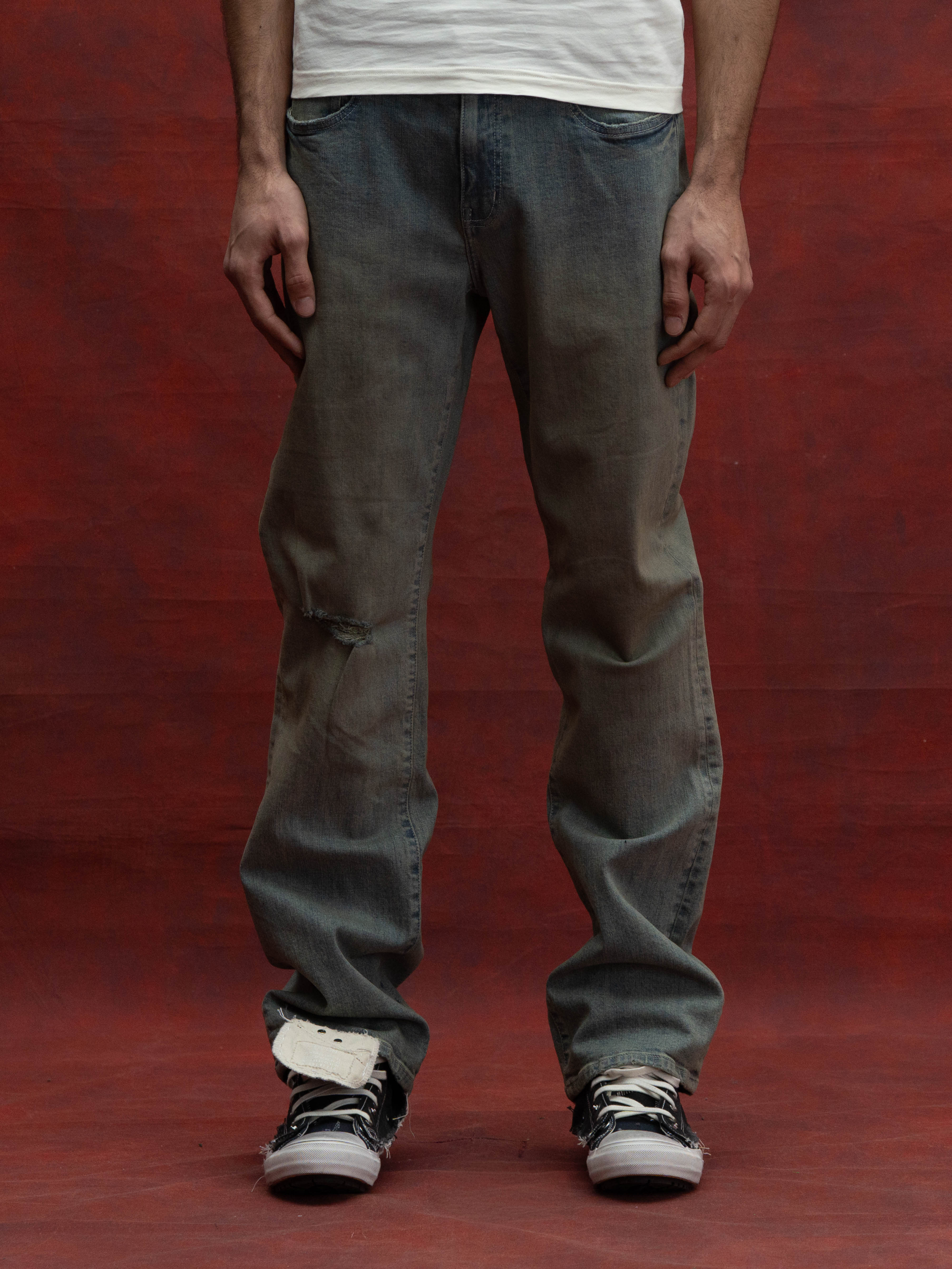 Ripped Flare Jean